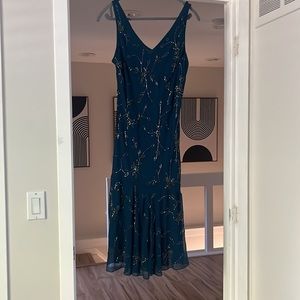 J Kara Embellished Navy Dress